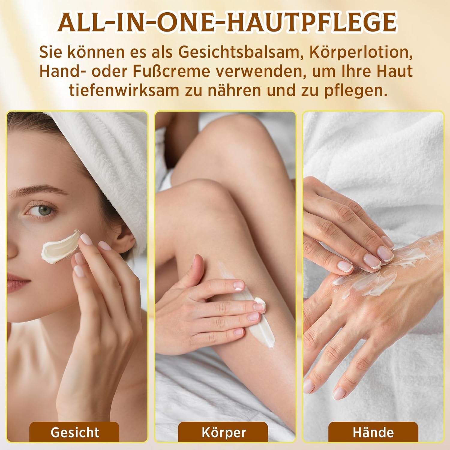 Beef Tallow Creme, Rindertalg Creme, Tiefe Hydratation & Feuchtigkeitscreme, Gefütterter Rindertalg Und Honigbalsam Für Empfindliche, Trockene Haut, Beef Tallow Honey Balm 60G