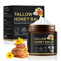 Beef Tallow Creme Für Gesicht & Körper 120 G, Feuchtigkeitscreme Für Den Täglichen Gebrauch, 100% Rindertalg Von Grasgefütterten Rindern, Natürlicher Honig Und Bienenwachs, Intensive Feuchtigkeitspfl